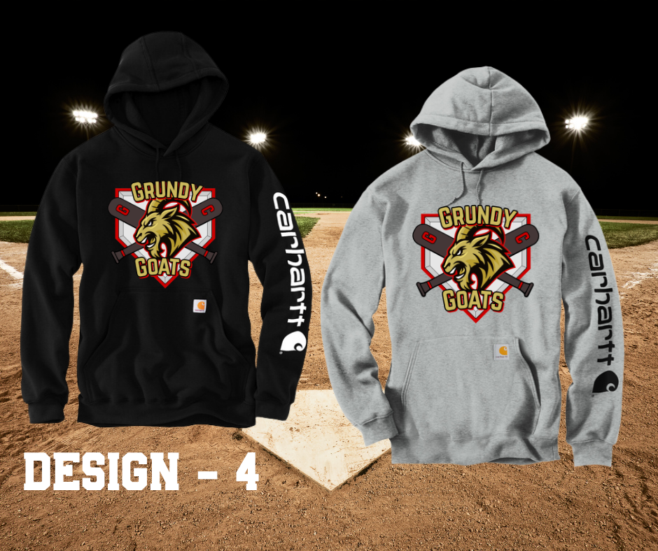Grundy Goats - Carharrt logo Hoodie