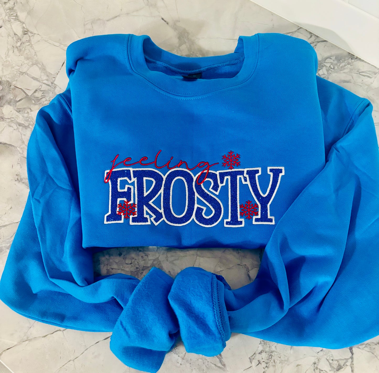 Feeling Frosty - Embroidered Sweatshirt