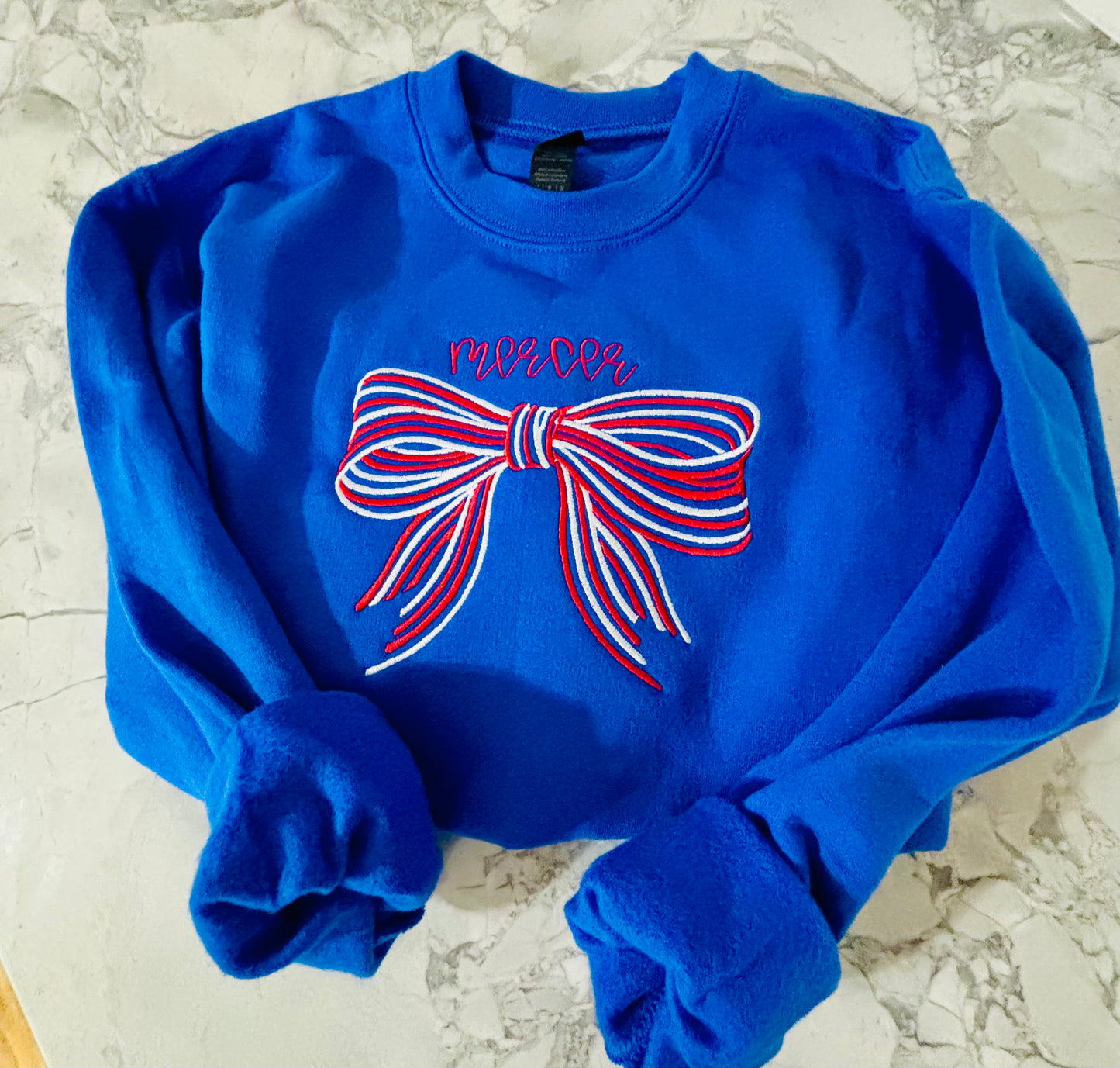 Mercer Bow - Embroidered Sweatshirt