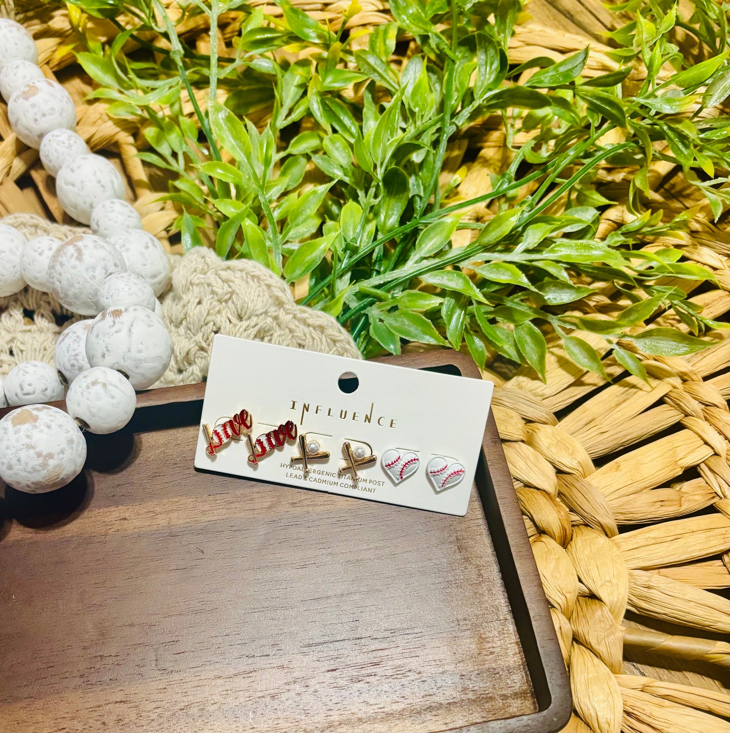 Baseball earring set!