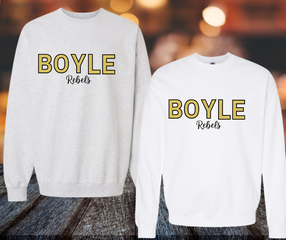 Glitter Applique Embroidery - Boyle Rebels Edition