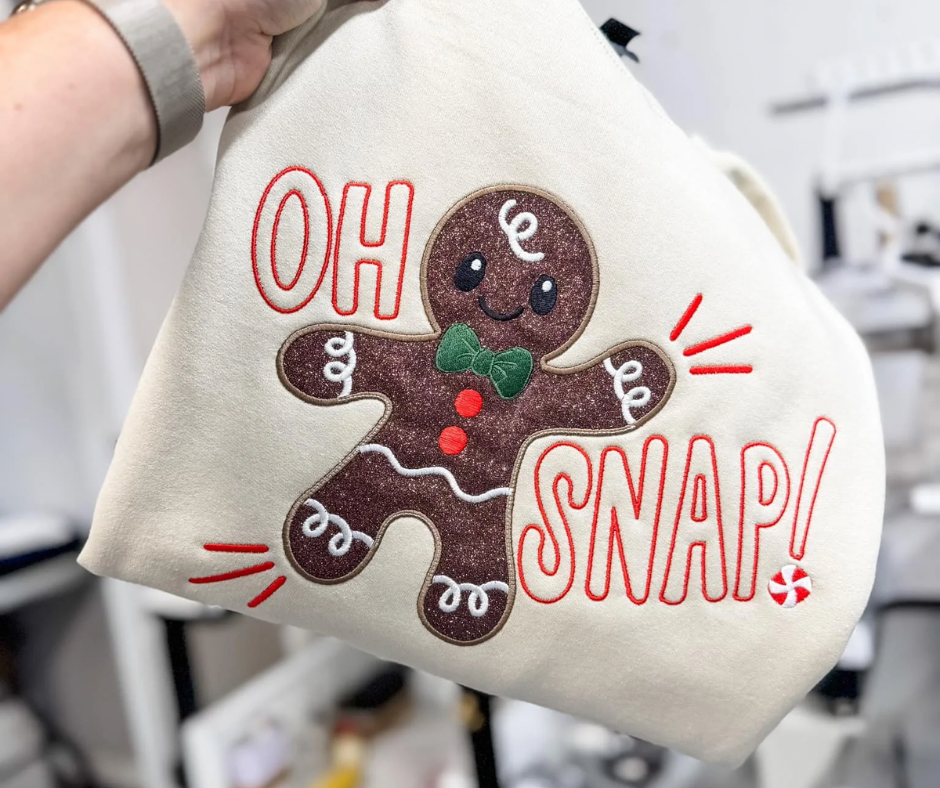 Oh Snap - Embroidered Sweatshirt