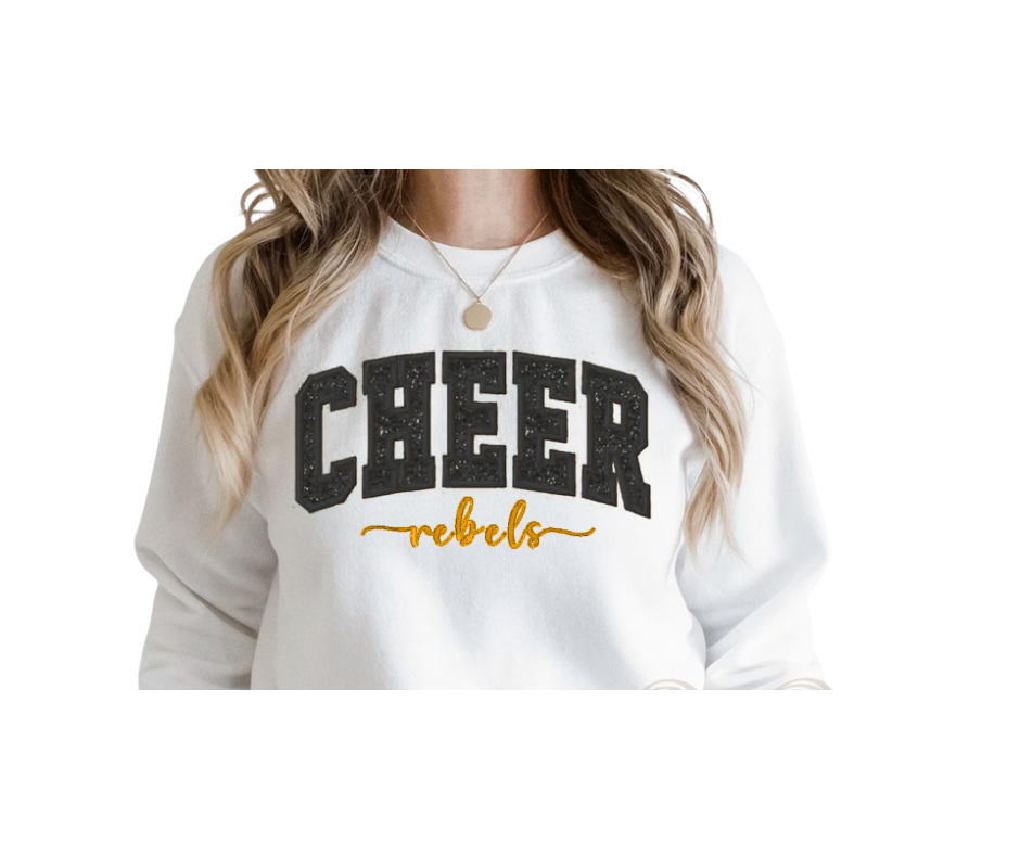 Cheer Sequin Embroidery Sweatshirt - Boyle Edition