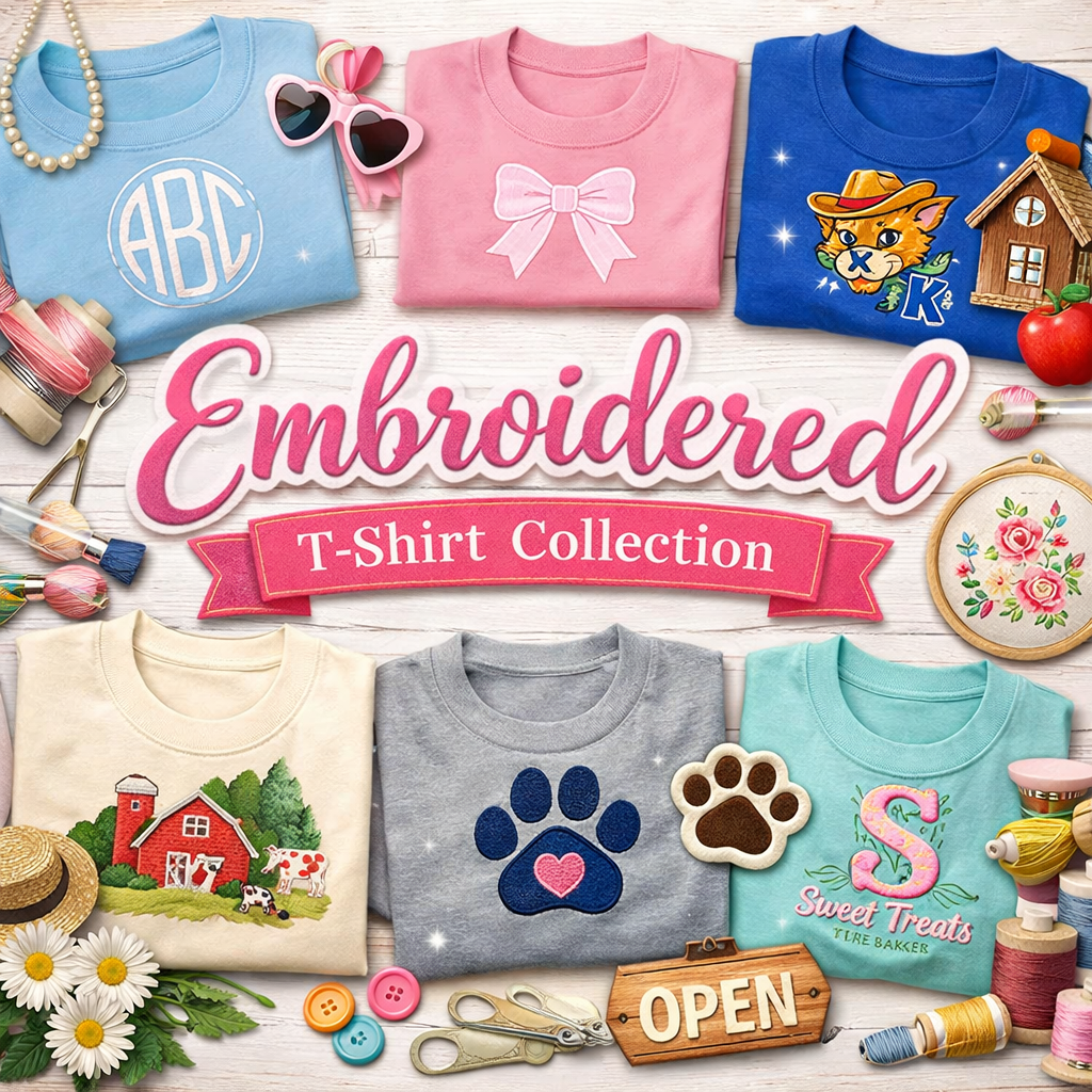 Embroidered T-Shirts!