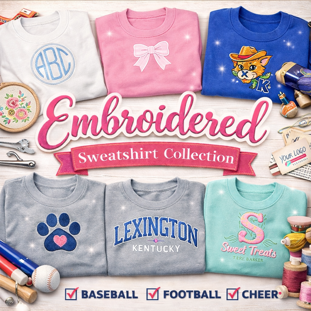 Embroidered Sweatshirts!