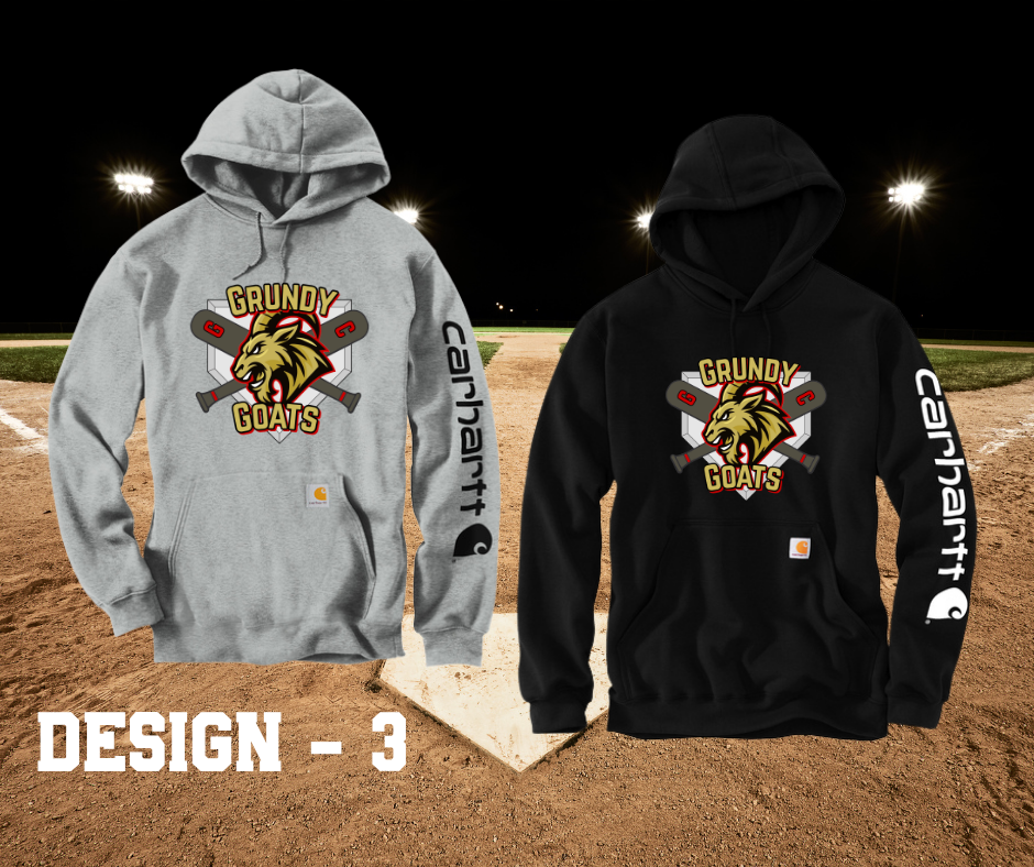Grundy Goats - Carharrt logo Hoodie