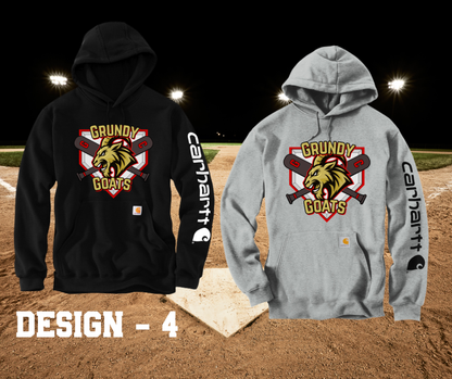 Grundy Goats - Carharrt logo Hoodie