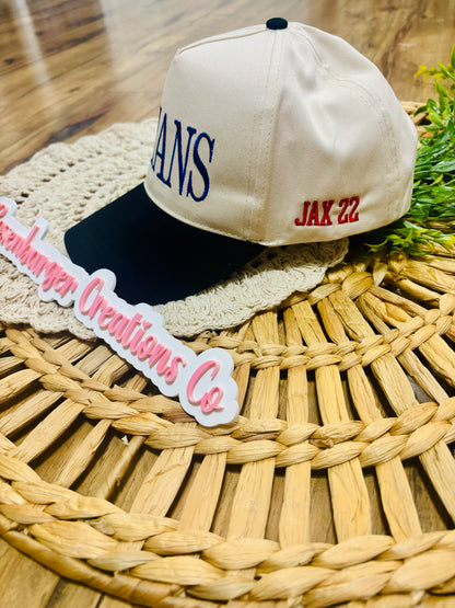 Custom Embroidered Team Mascot Hats (Side Embroidery Add on)