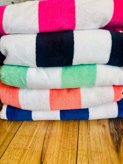 Embroidered Cabana Beach Towels