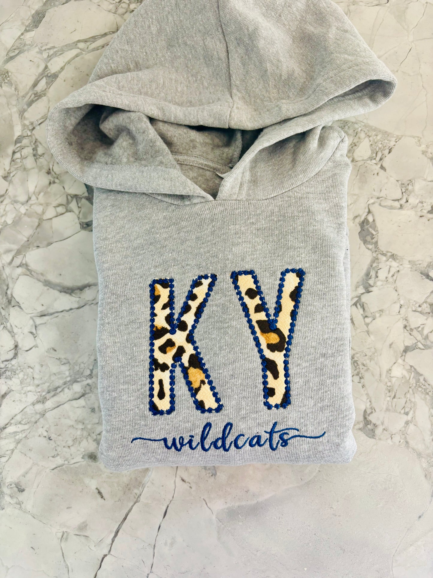 KY Wildcats - Cheetah print Applique sweatshirt