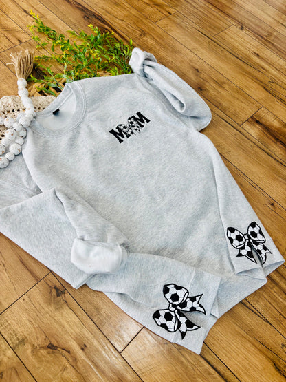Soccer Mama Embroidered Crewneck - Side Cut outs