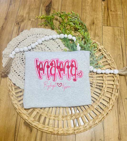 MAMA, personalized crewneck - Embroidered