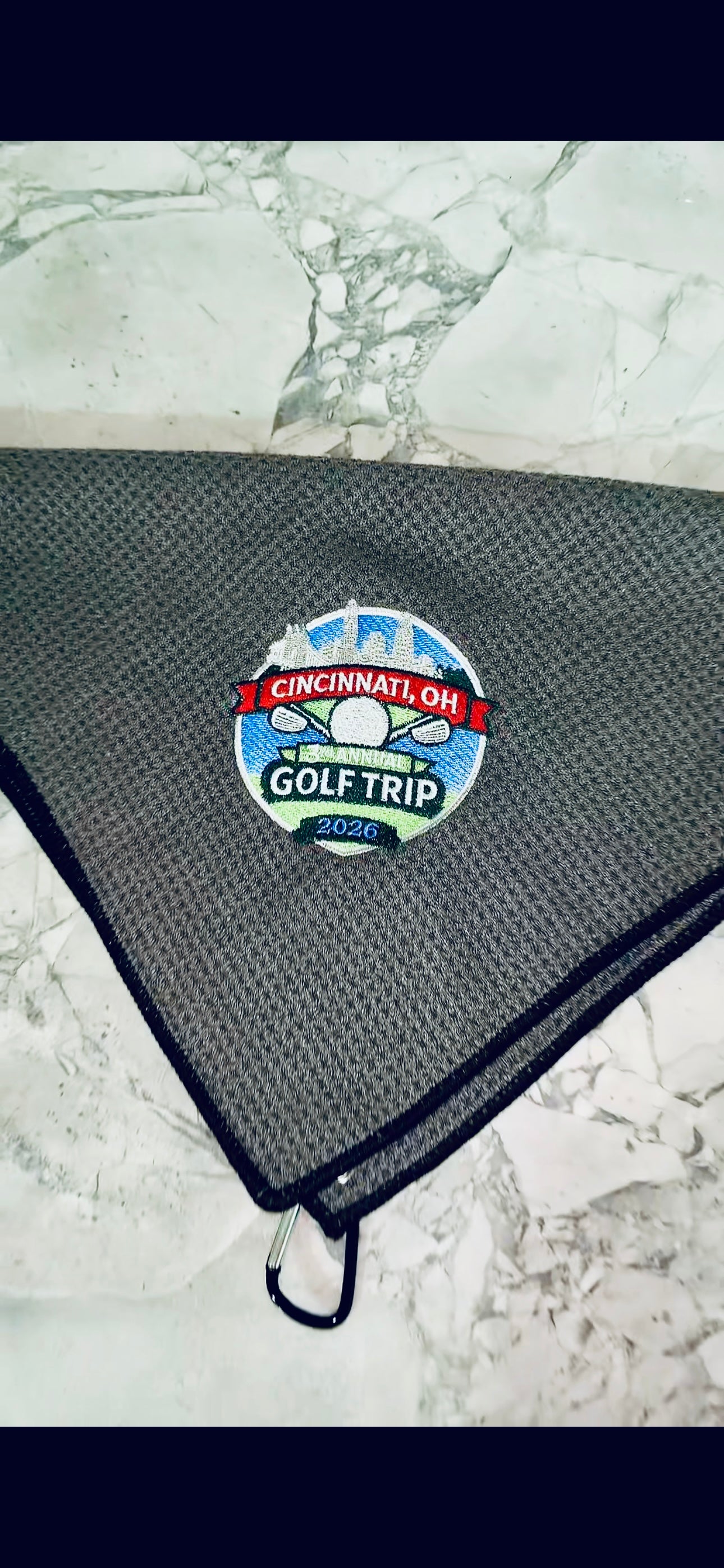 Custom Golf Towel - Embroidered