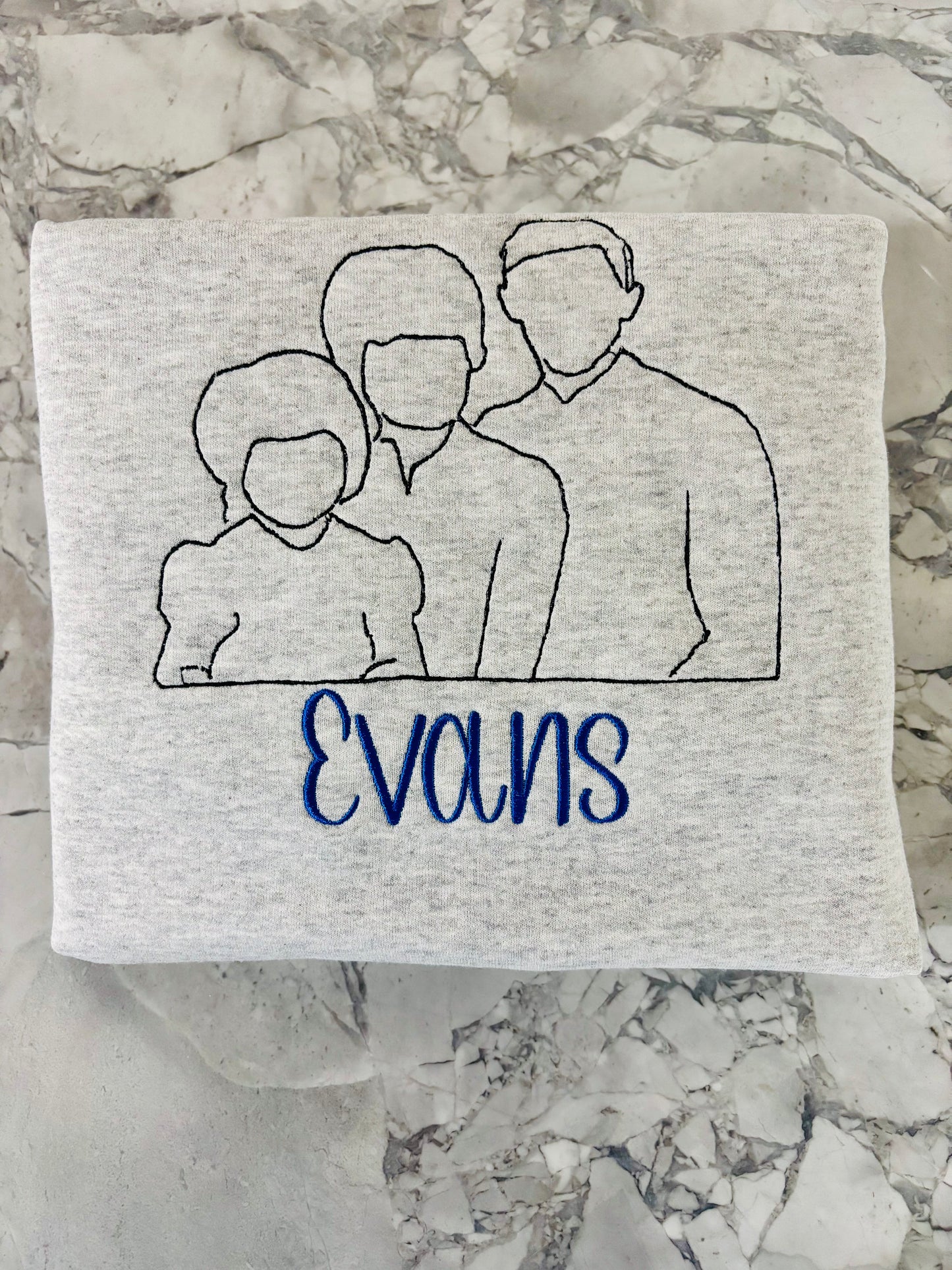 Custom Photo Silhouette Embroidery