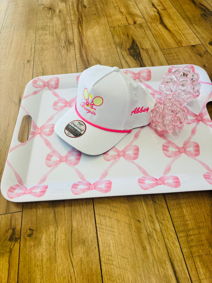 Custom Hot pink tennis hat!