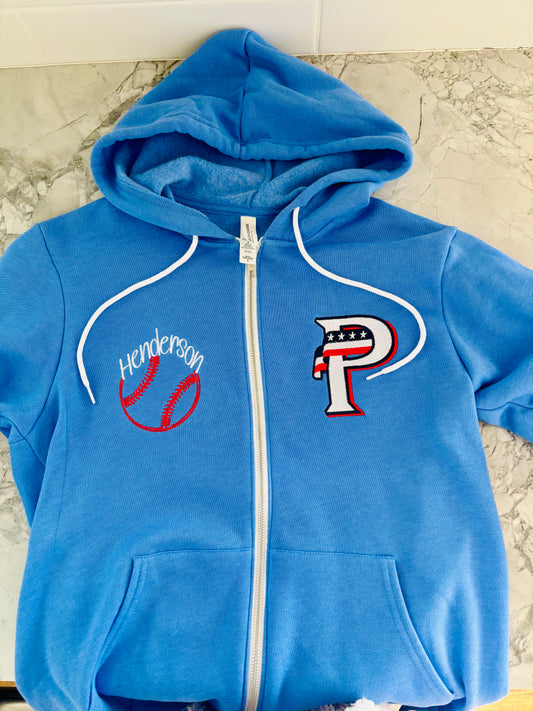 USA Prime Baseball Full zip - Embroidered