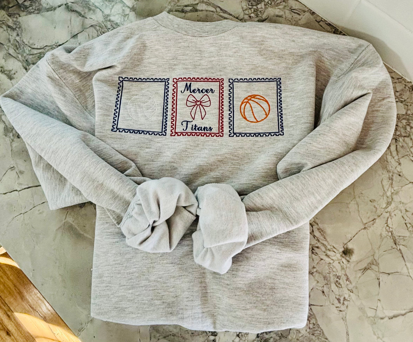 Custom Stamps Crewneck - Embroidery