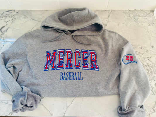 Mercer Double applique Embroidery - Baseball Edition