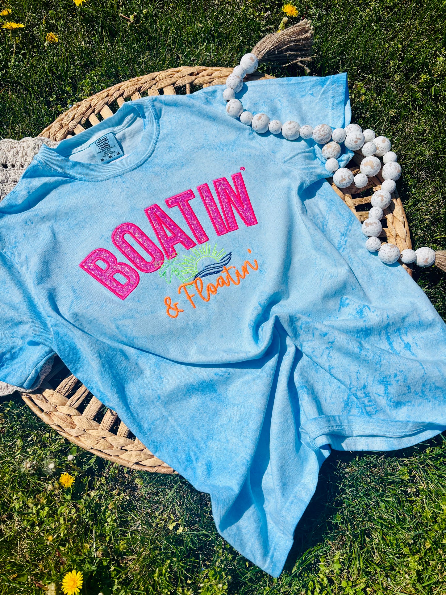 Boatin' & Floatin' Embroidered T-Shirt