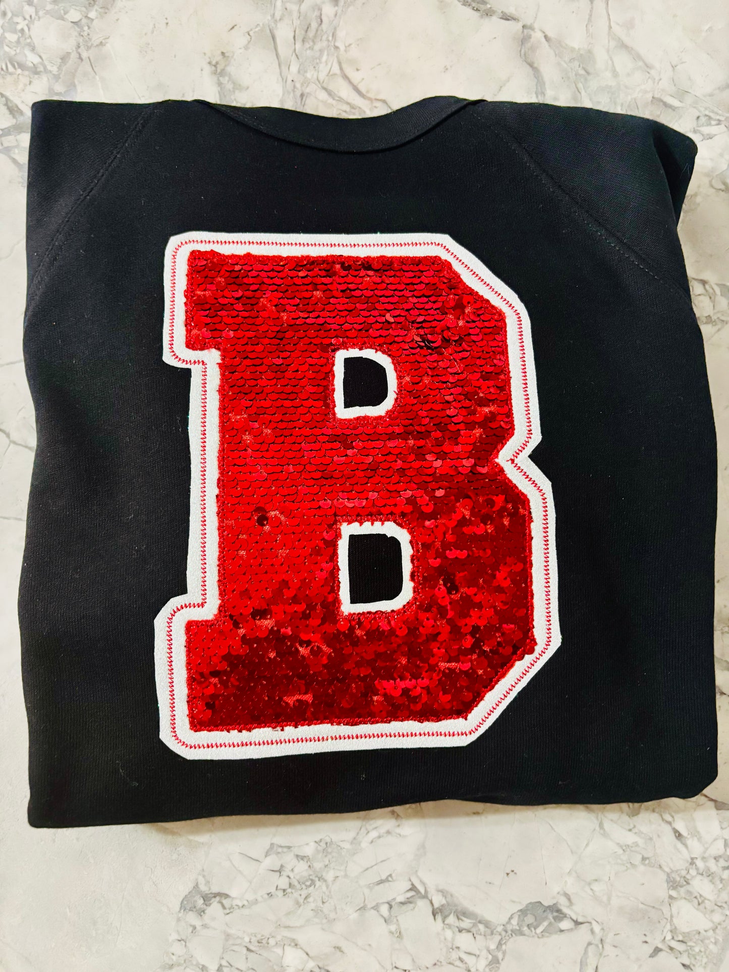 Burgin Varsity B - Sequin Embroidery