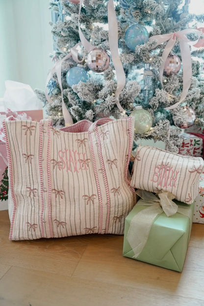 Quilted Weekender bag - Embroidered