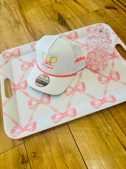 Custom Hot pink tennis hat!