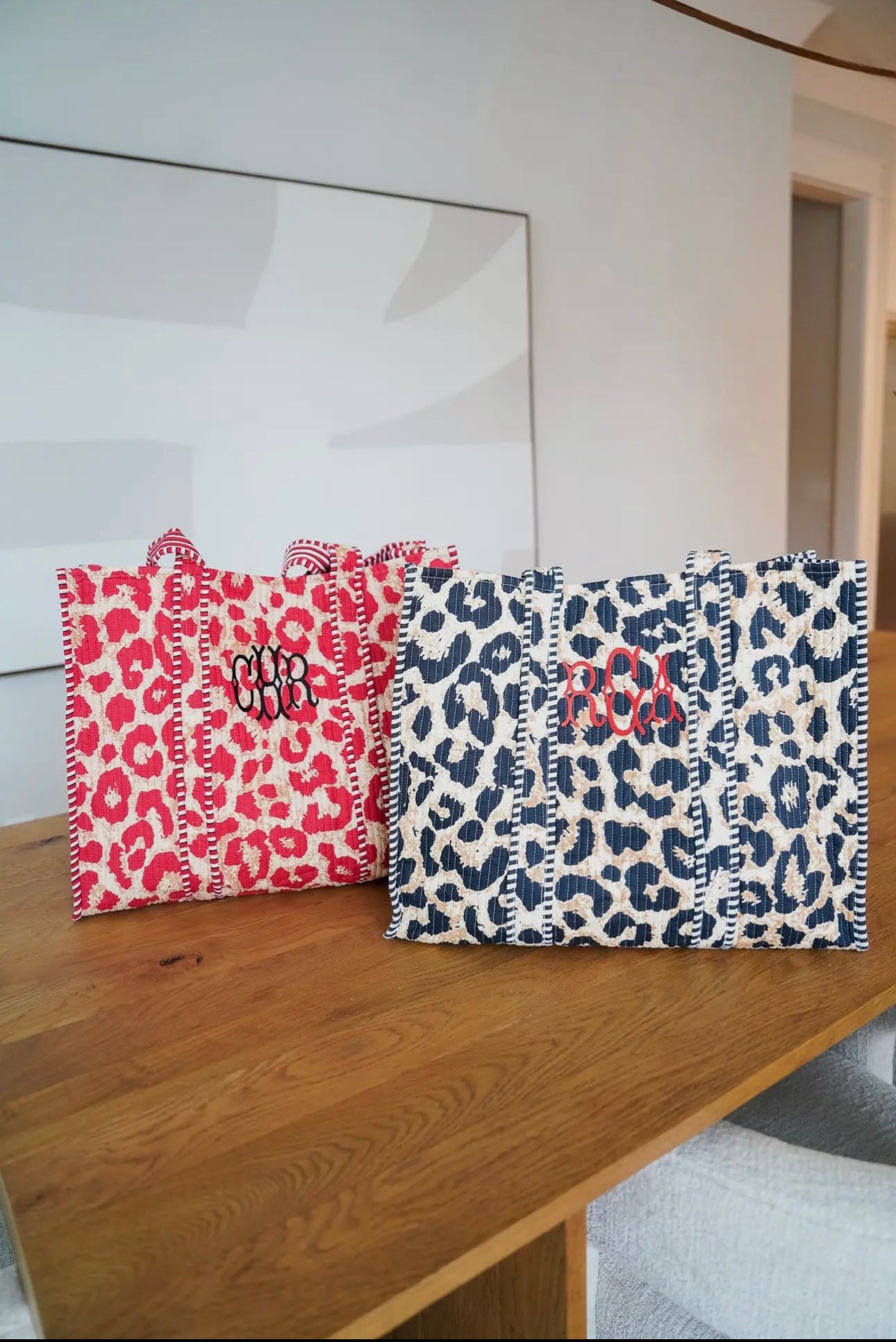 Quilted Weekender bag - Embroidered