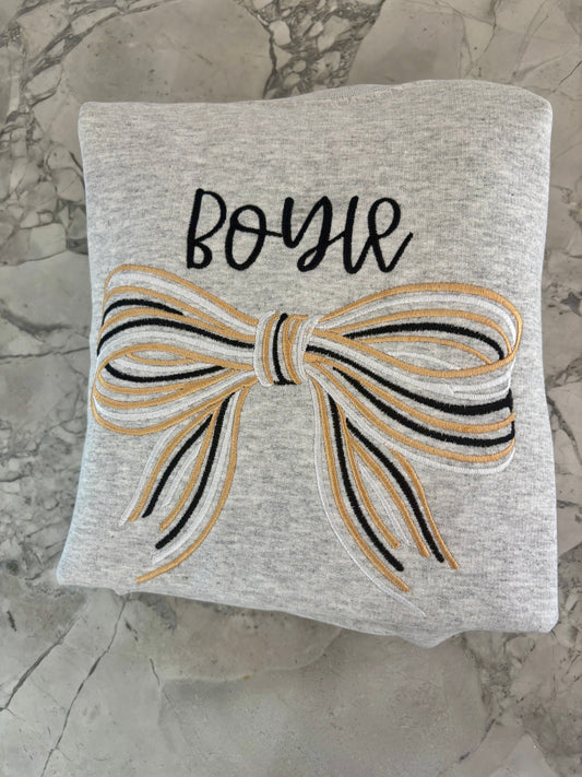 Boyle Bow - Embroidered Sweatshirt