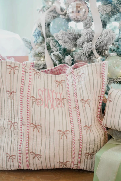 Quilted Weekender bag - Embroidered