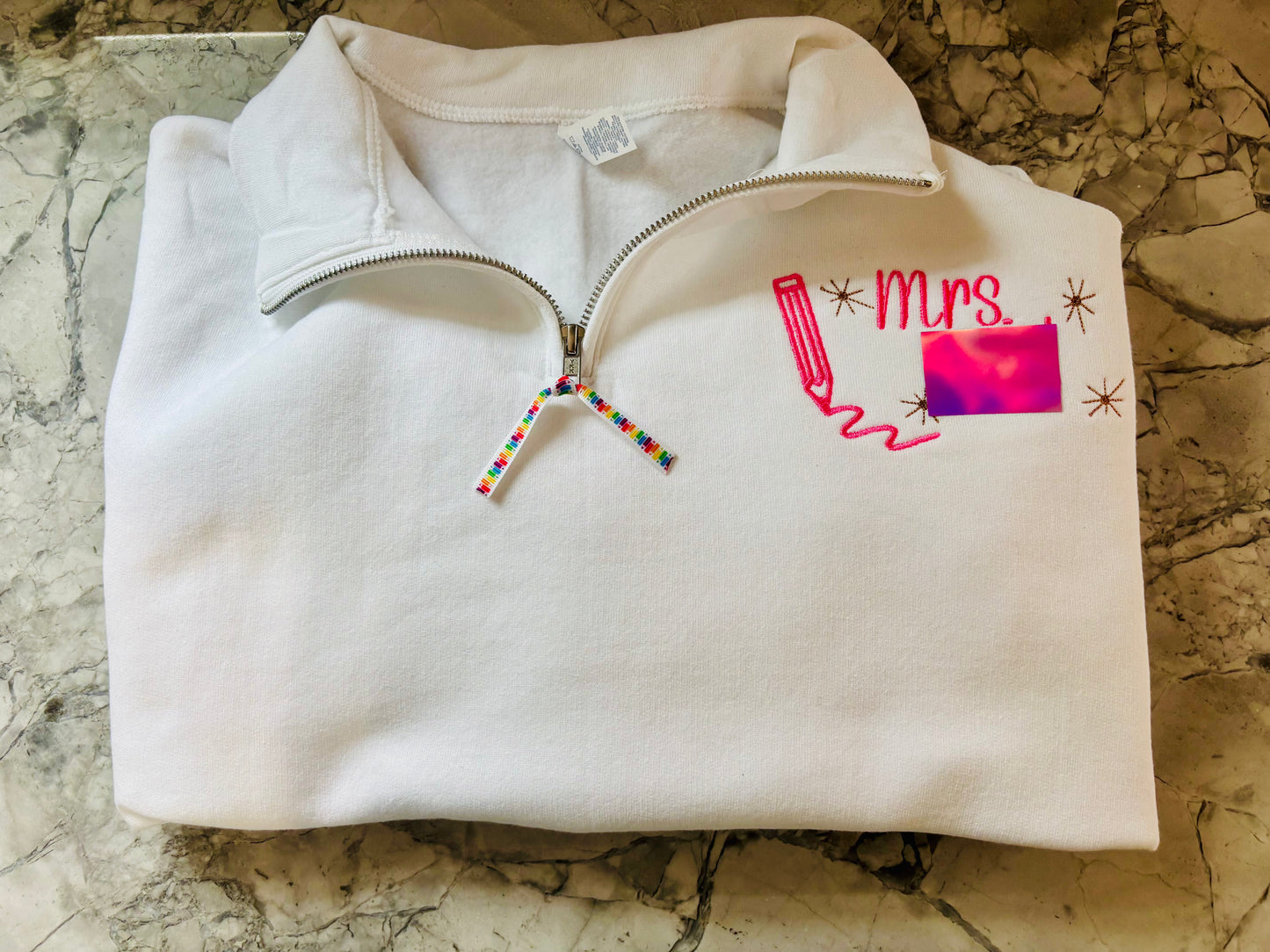 Teacher Quarter Zips - Embroidered