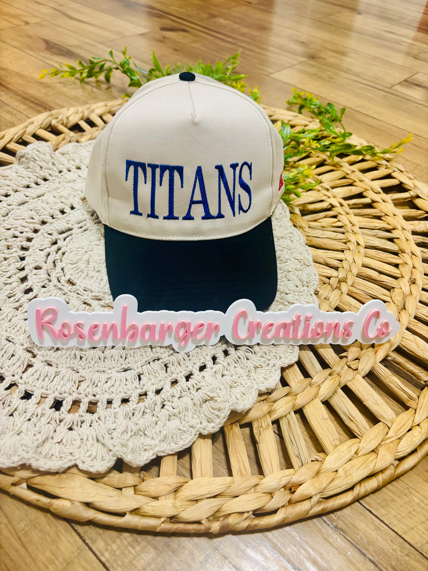 Custom Embroidered Team Mascot Hats (Side Embroidery Add on)