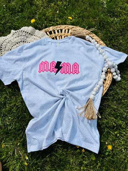 MAMA - Snake Skin Embroidered T-Shirt