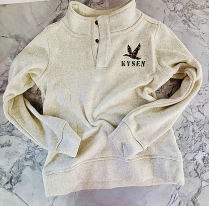 Boy's Camo Duck Sweater - Embroidery