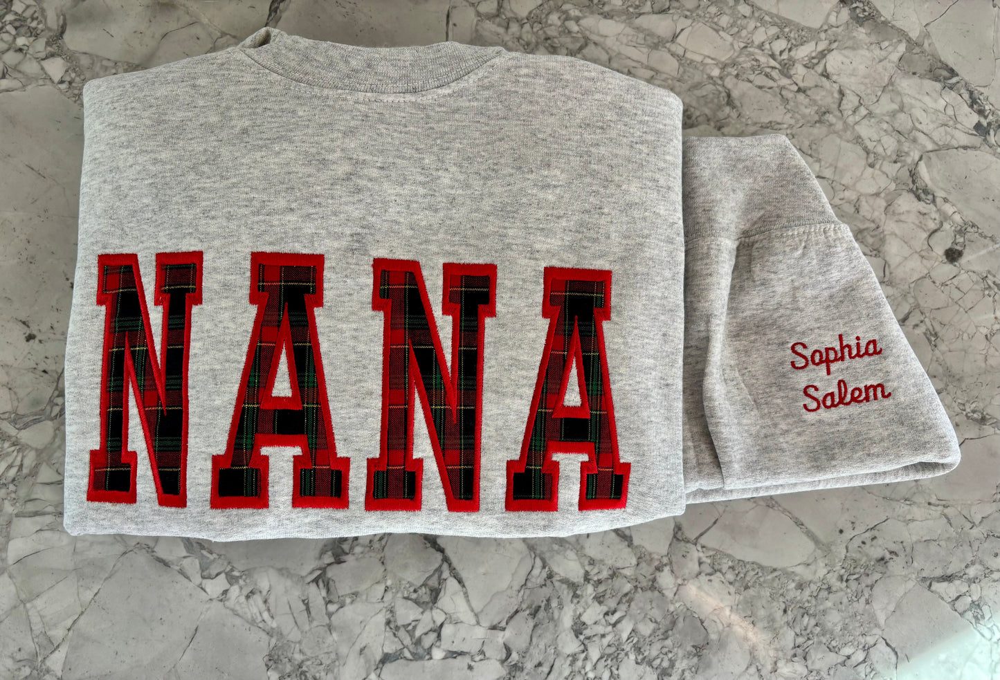 Custom Grandmother Name Embroidery!