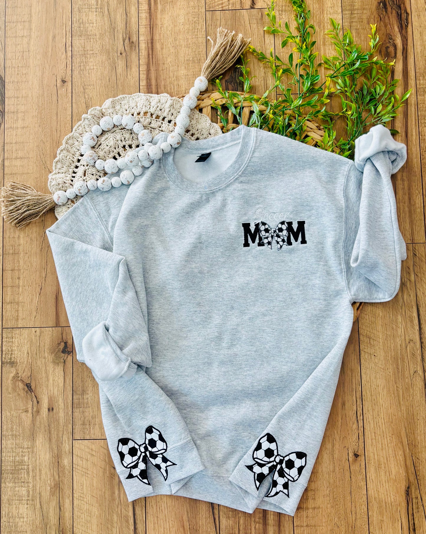 Soccer Mama Embroidered Crewneck - Side Cut outs