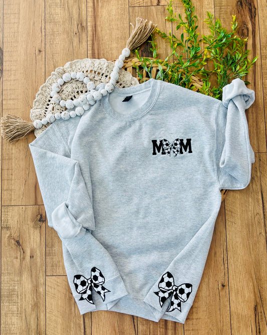 Soccer Mama Embroidered Crewneck - Side Cut outs