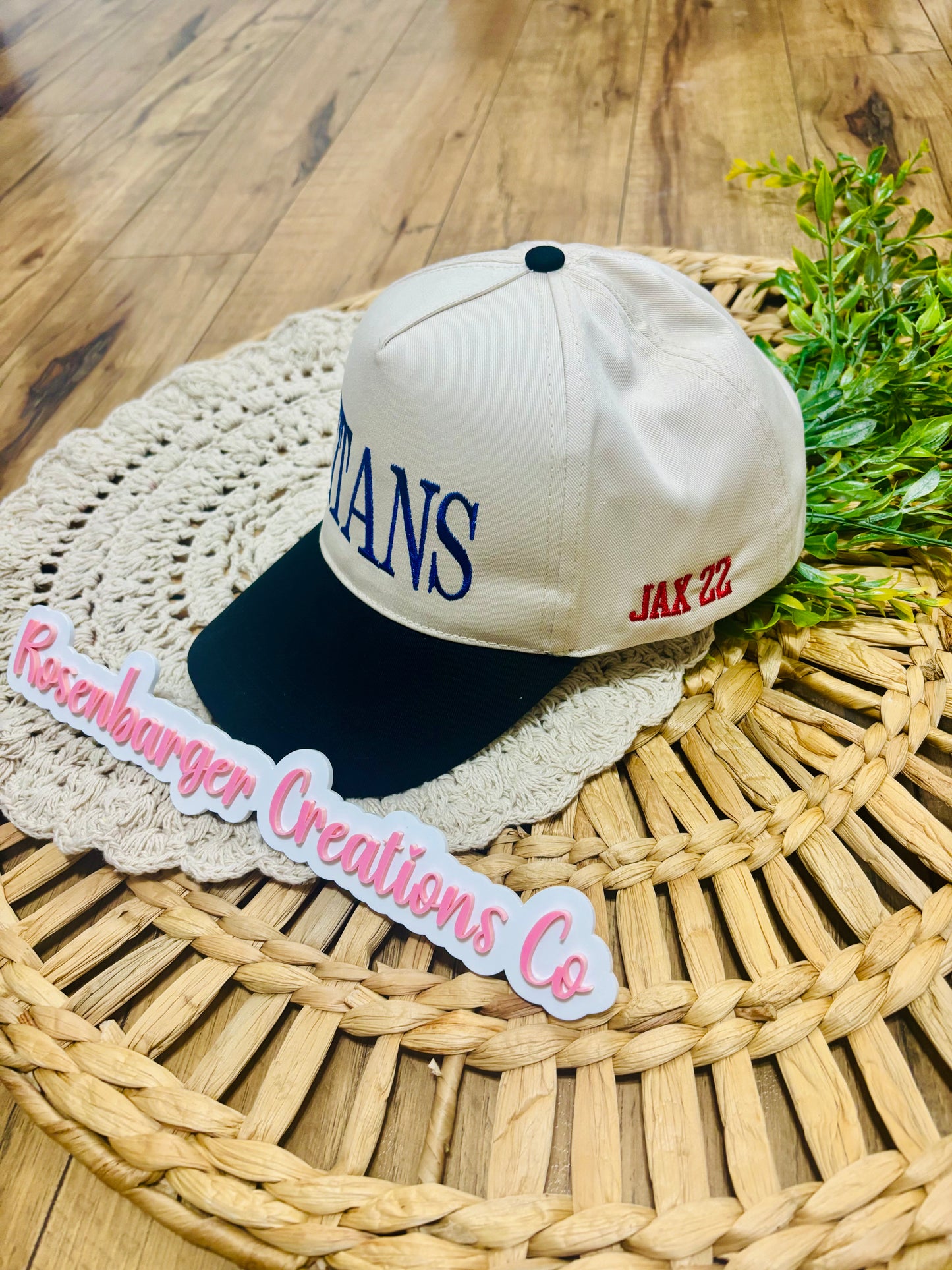Custom Embroidered Team Mascot Hats (Side Embroidery Add on)