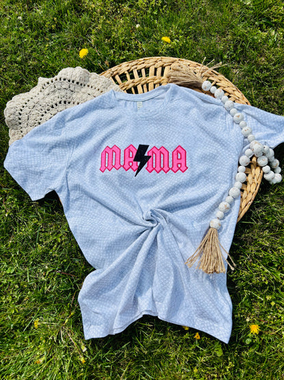 MAMA - Snake Skin Embroidered T-Shirt