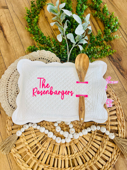 Custom Casserole Dish Cover - White
