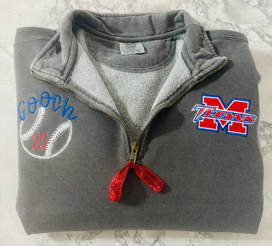 Mercer Titans Quarter Zip - Embroidered