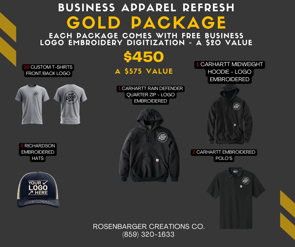 Business Apparel Refresh - Gold Package $450, a $575 value