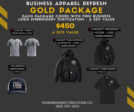 Business Apparel Refresh - Gold Package $450, a $575 value