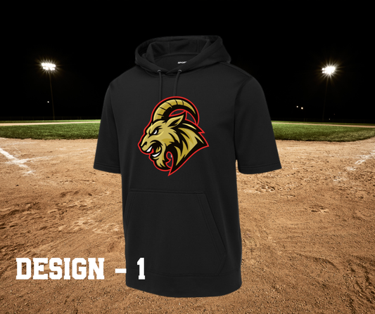 Grundy Goats - Short Sleeve Hoodie (Sport-Tek)