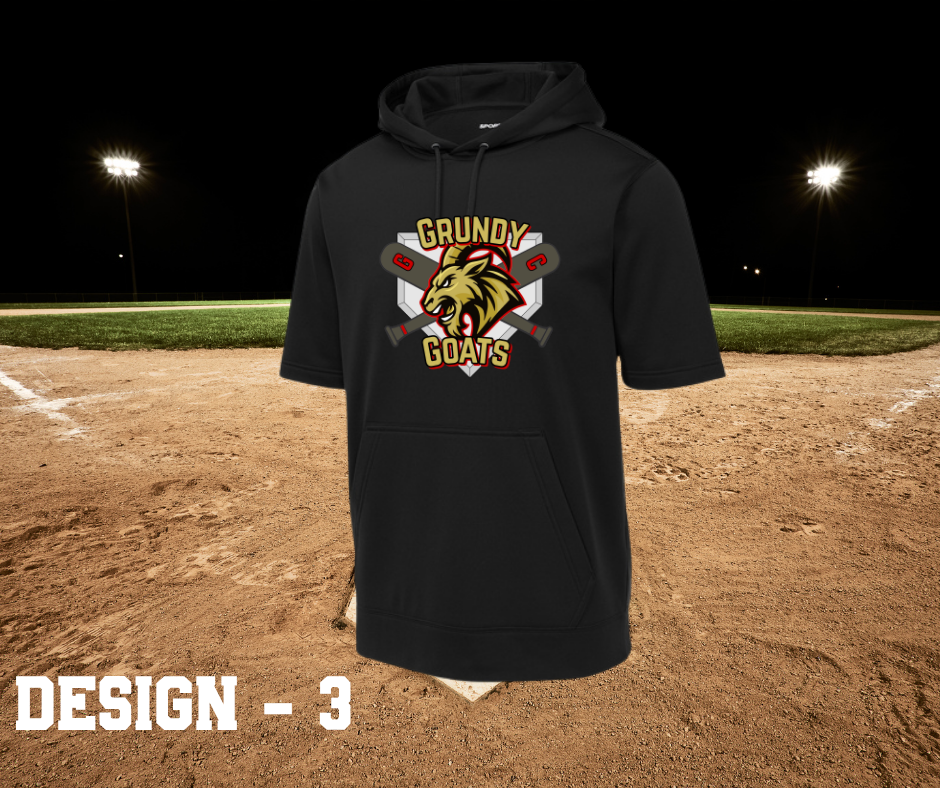 Grundy Goats - Short Sleeve Hoodie (Sport-Tek)