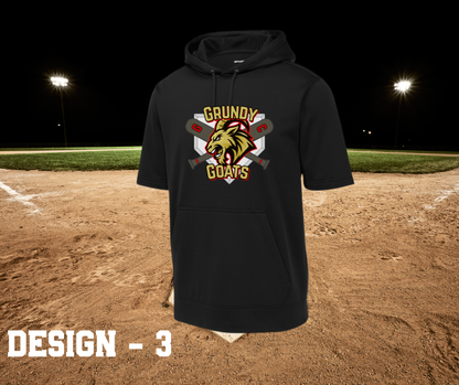 Grundy Goats - Short Sleeve Hoodie (Sport-Tek)