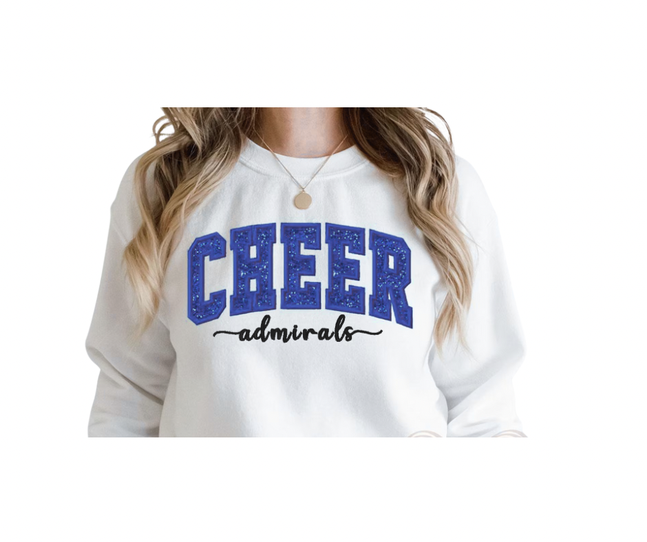 Cheer Sequin Embroidery Sweatshirt - Danville Edition