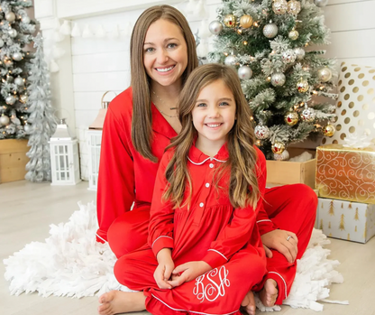 Girls Christmas Gown - Embroidered