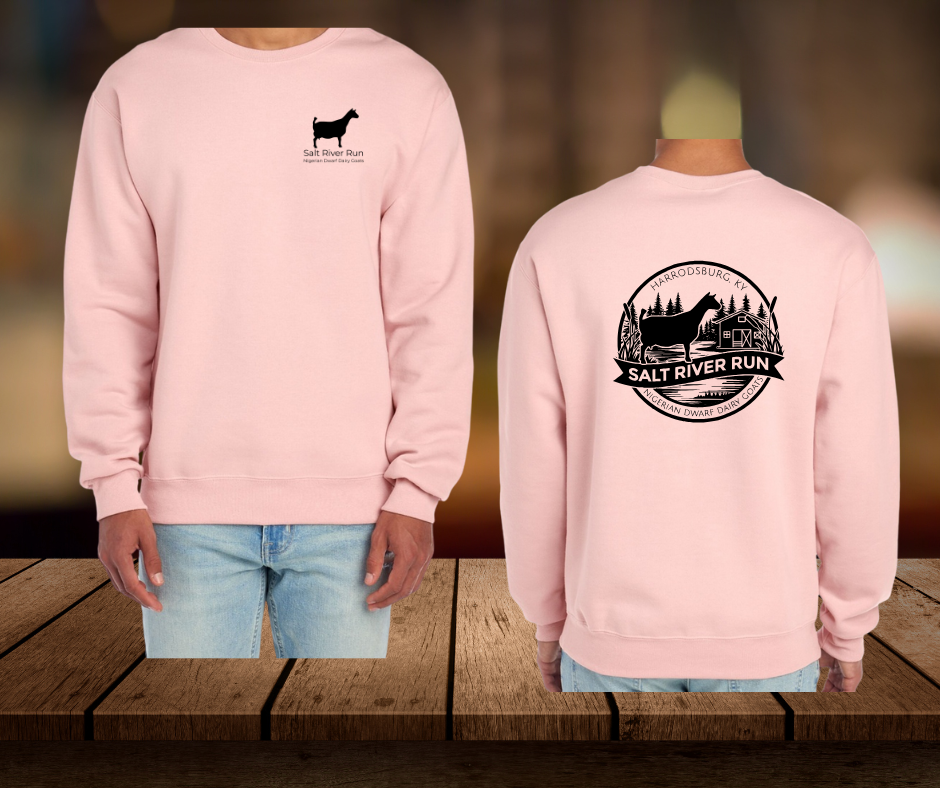 Business Page for Salt River Run Nigerian Dwarf Dairy Goats! Crewneck Sweatshirt
