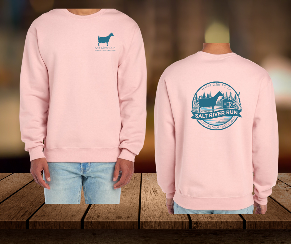 Business Page for Salt River Run Nigerian Dwarf Dairy Goats! Crewneck Sweatshirt
