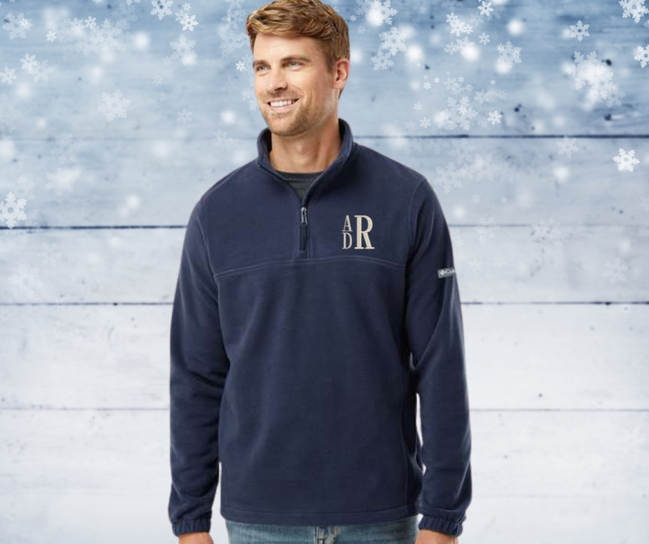 Men's Columbia Half Zip Fleece - Embroidered